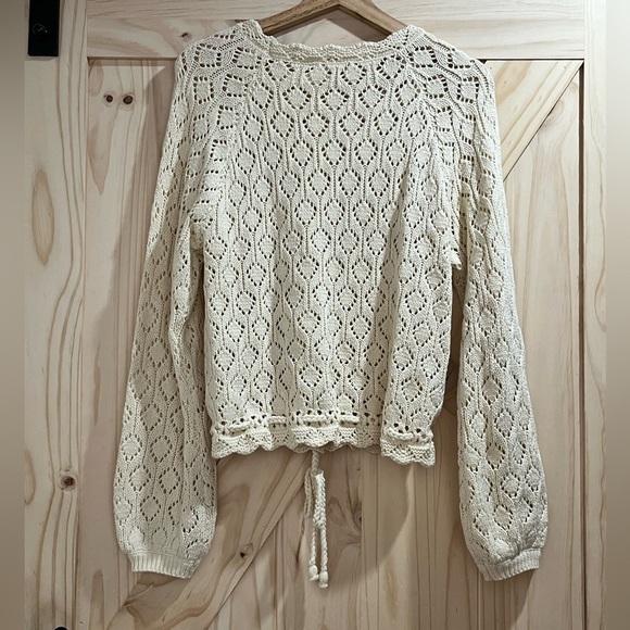 Marine Layer - Manzanita Crochet Fringe Sweater - M - Sold out in this size! - Picture 6 of 9